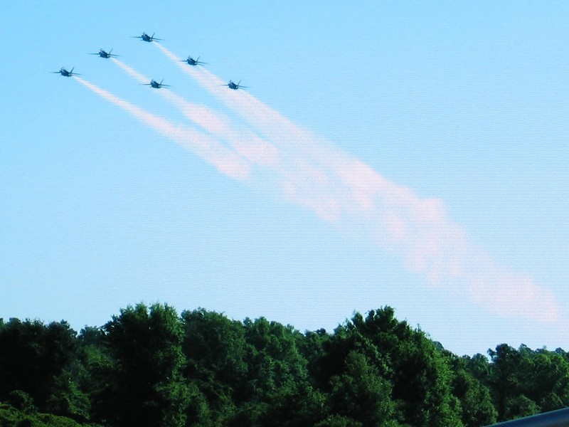 All 6 planes in a Delta Formation.