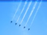 The Number 1-4 planes in precision maneuvers plus the Number 5 plane.