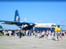Fat Albert is the C-130 that carries the maintenance personnel for the shows and also takes part in the program.