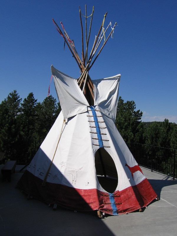 There also was a large Teepee inside the Museum 
