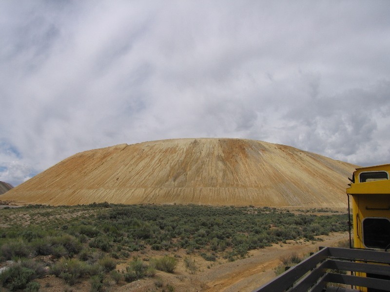 Copper mine over-burden dump