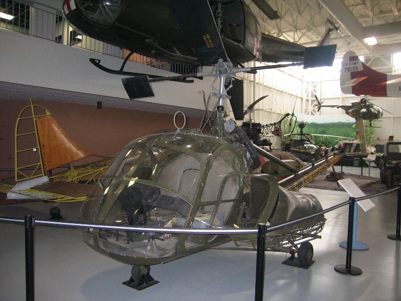 The H-23 Raven was the primary helicopter used to train the pilots during the Viet Nam War. 