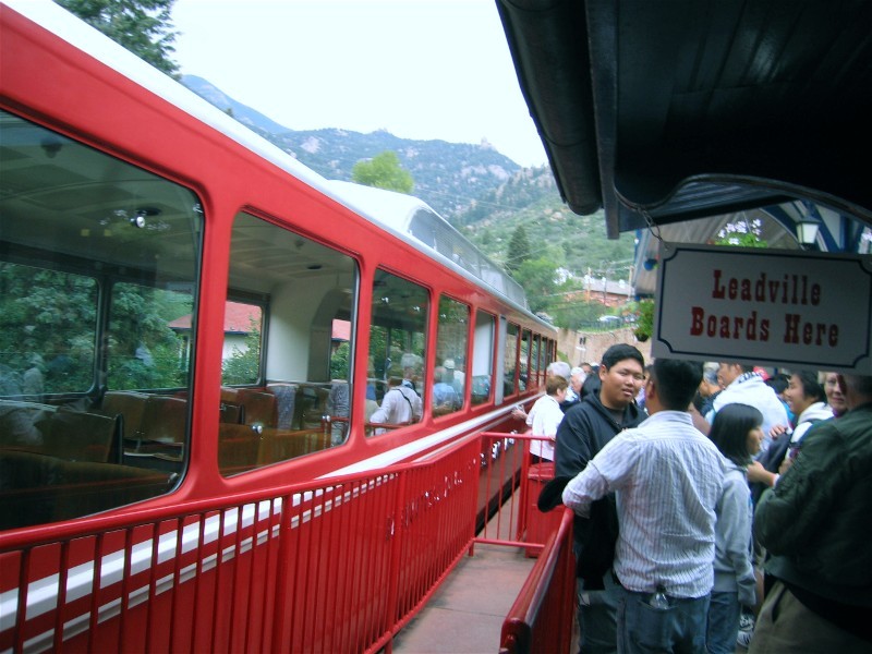 The first trains were powered by steam and they stayed in service until the 1930's when gas and diesel locomotives took over. Today, the cog trains are pulled up the mountain with diesel powered engines. These Swiss railcars are self-contained units, powered by two Cummins diesel engines mounted underneath the seating area. 