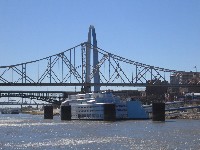 The Arch, the bridge and the Admiral Casino Boat